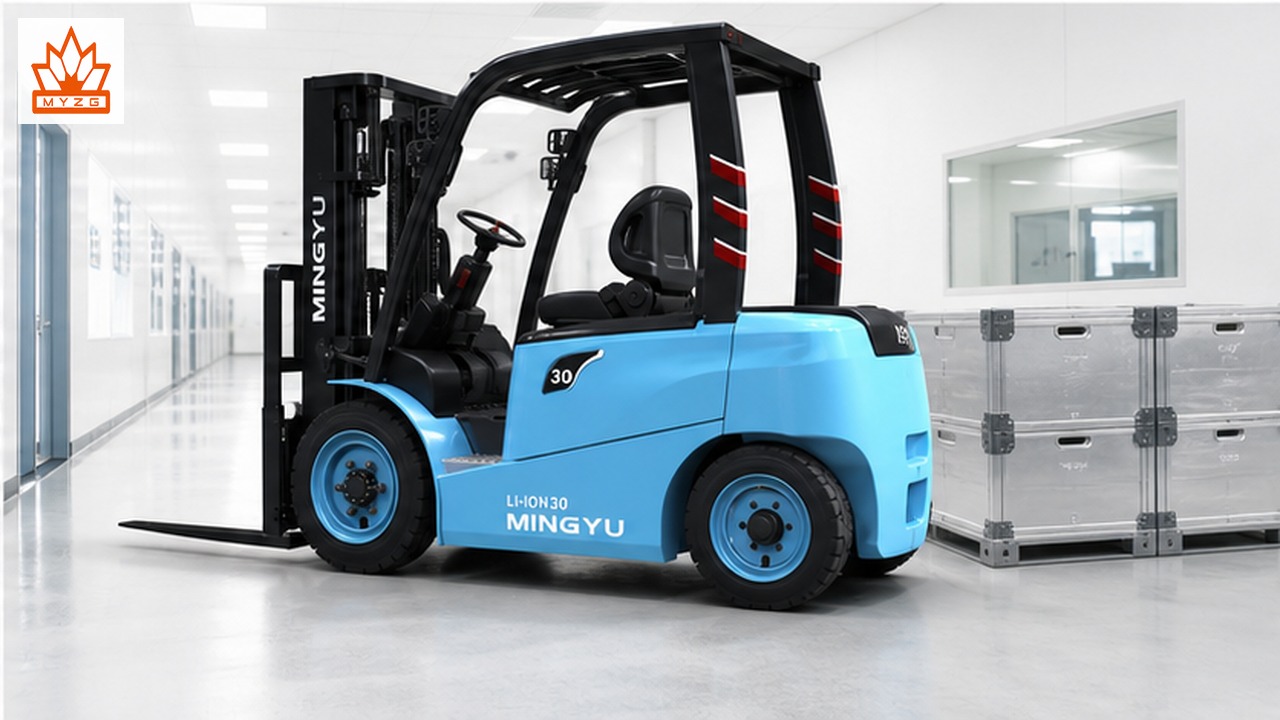 CPD90-LX lithium electric forklift dealer service and maintenance scene