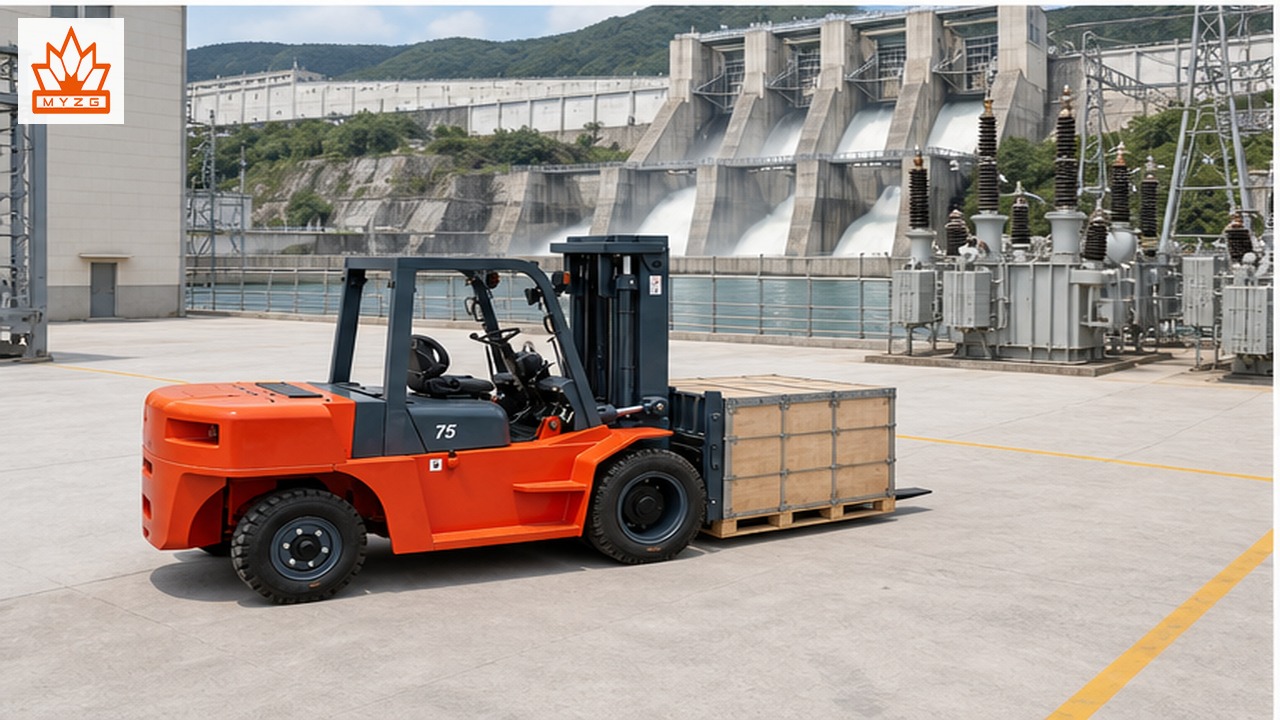 CPC190-X heavy-duty diesel forklift selection and industry scene