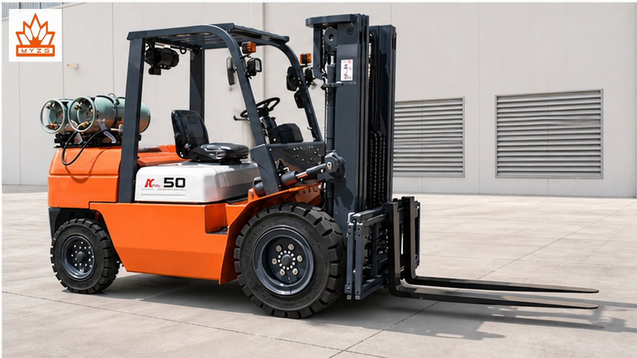 CPCY120 LPG forklift dealer service and maintenance scene