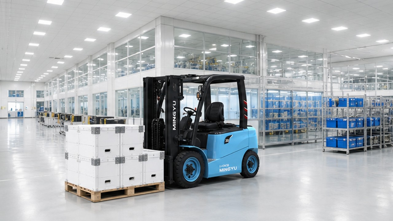 Related Remote Control Rough Terrain Forklift 2 bright operating scene