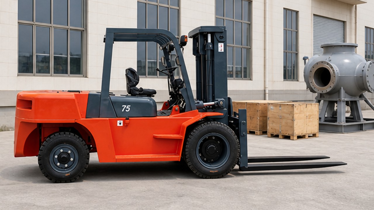 Related Electric Forklift 3 bright operating scene