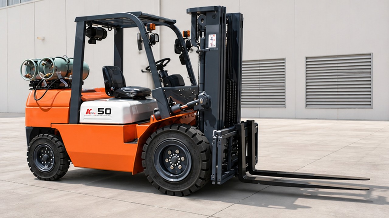 Related Diesel Forklift 3 bright operating scene