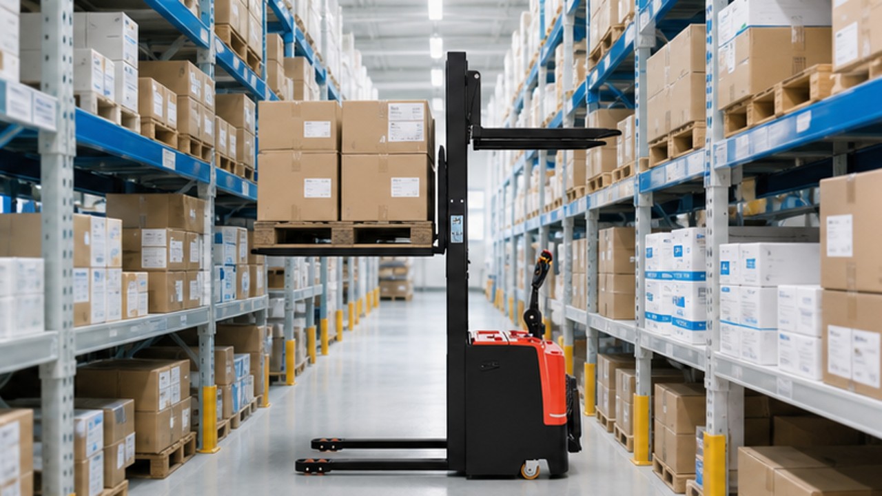 Related LPG Forklift 1 bright operating scene