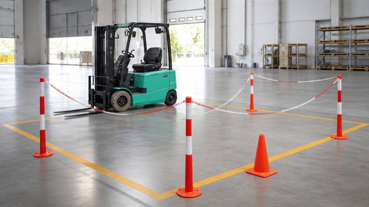 Related Electric Forklift 3 bright operating scene