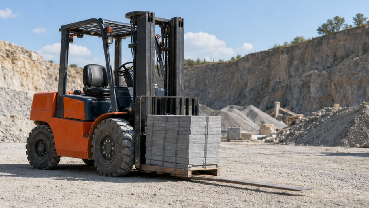 Related Rear-pivot Rough Terrain Forklift 2 bright operating scene