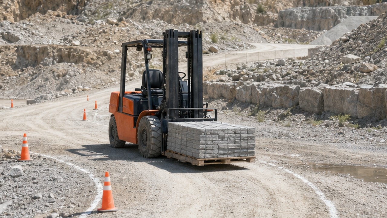 Related Rear-pivot Rough Terrain Forklift 3 bright operating scene