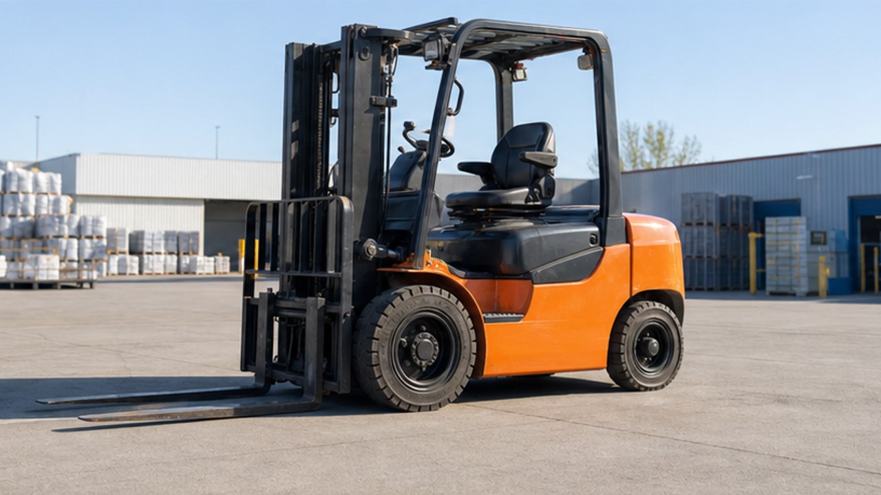 Related Diesel Forklift 3 bright operating scene