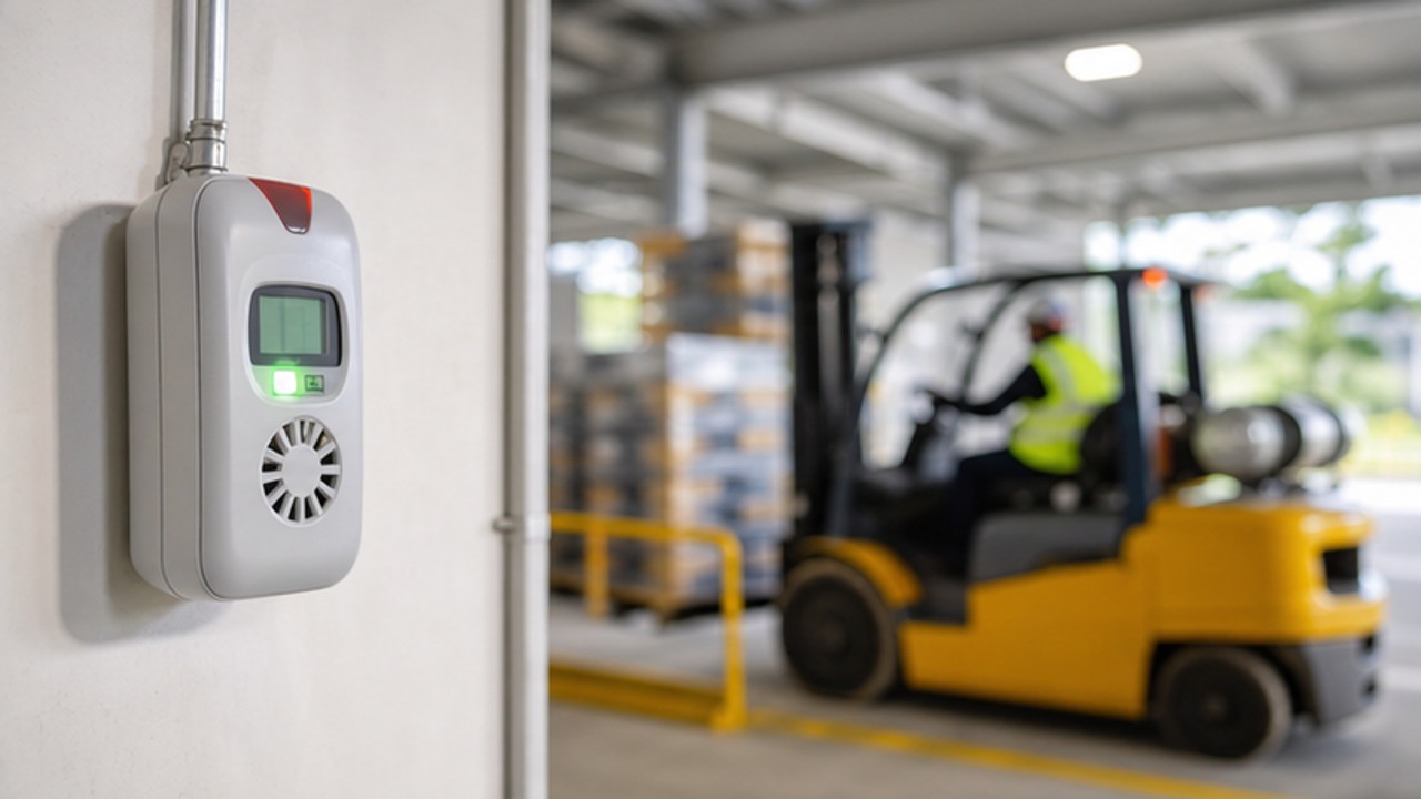 Related LPG Forklift 1 bright operating scene