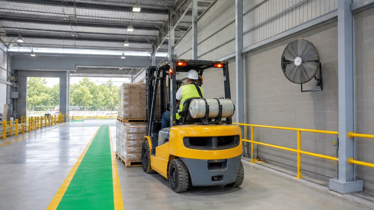 Related LPG Forklift 3 bright operating scene