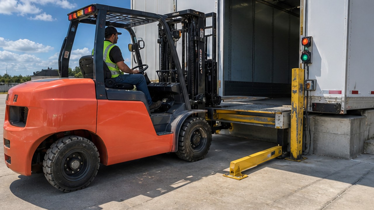 Related Rear-pivot Rough Terrain Forklift 2 bright operating scene