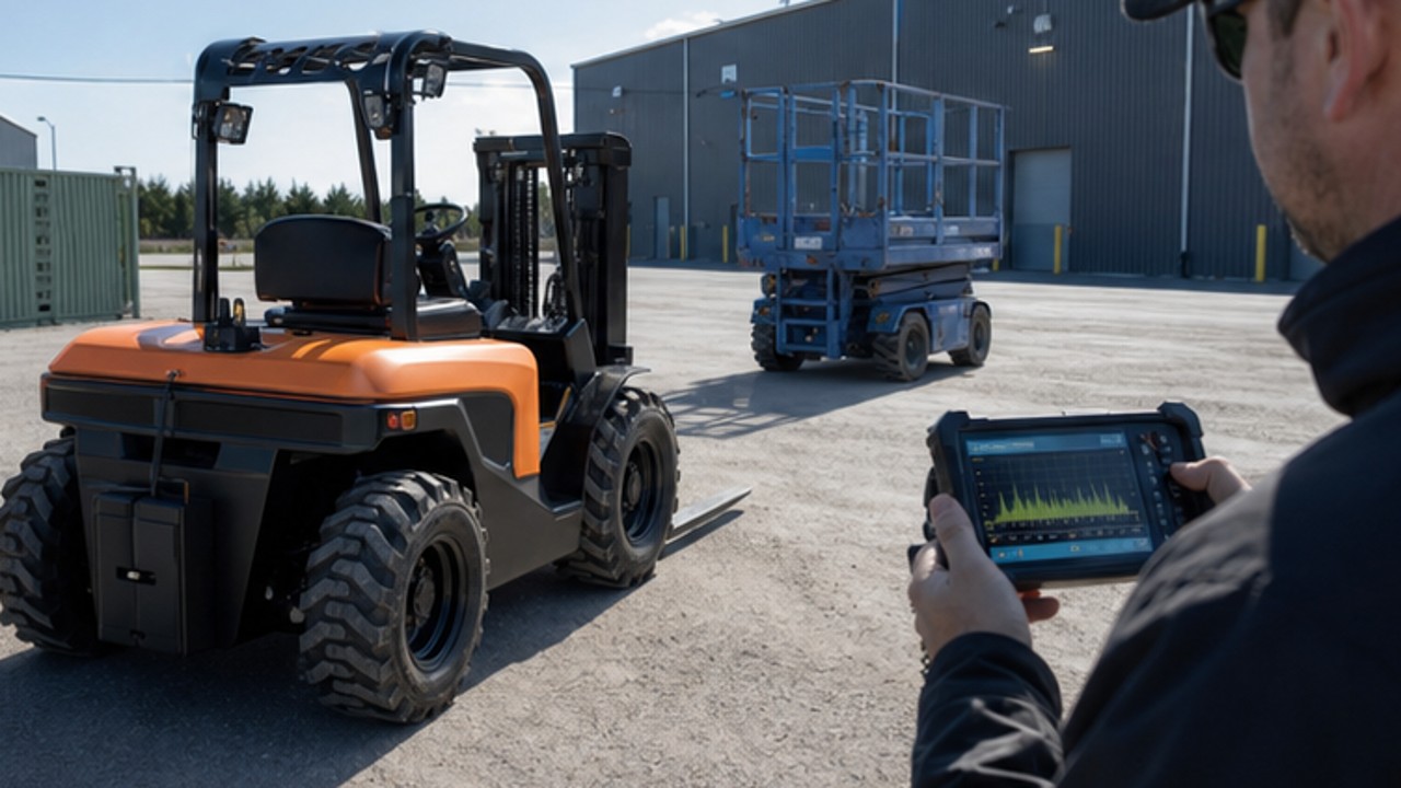 Related Remote Control Rough Terrain Forklift 2 bright operating scene