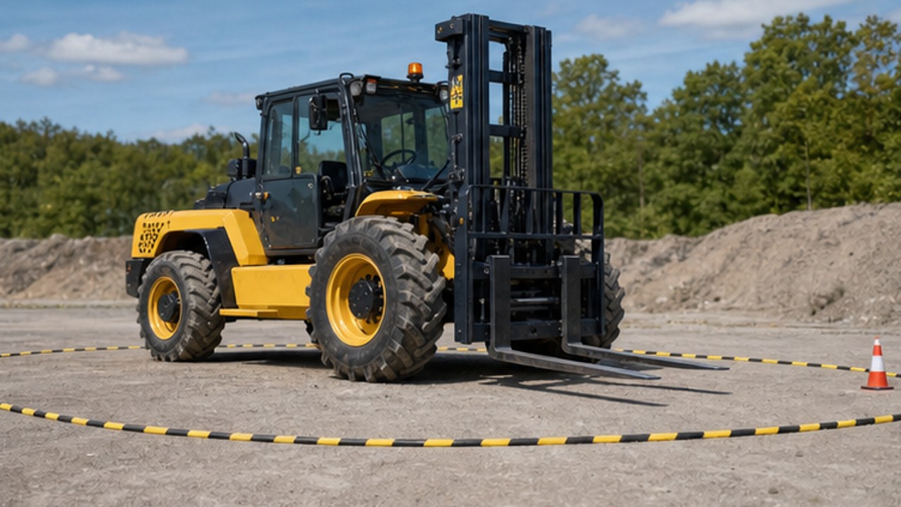 Related Remote Control Rough Terrain Forklift 2 bright operating scene