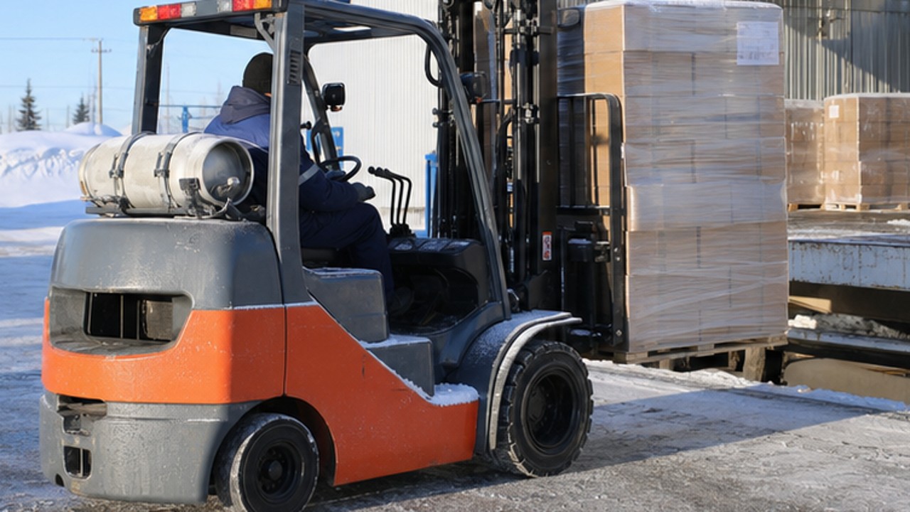 Related LPG Forklift 3 bright operating scene