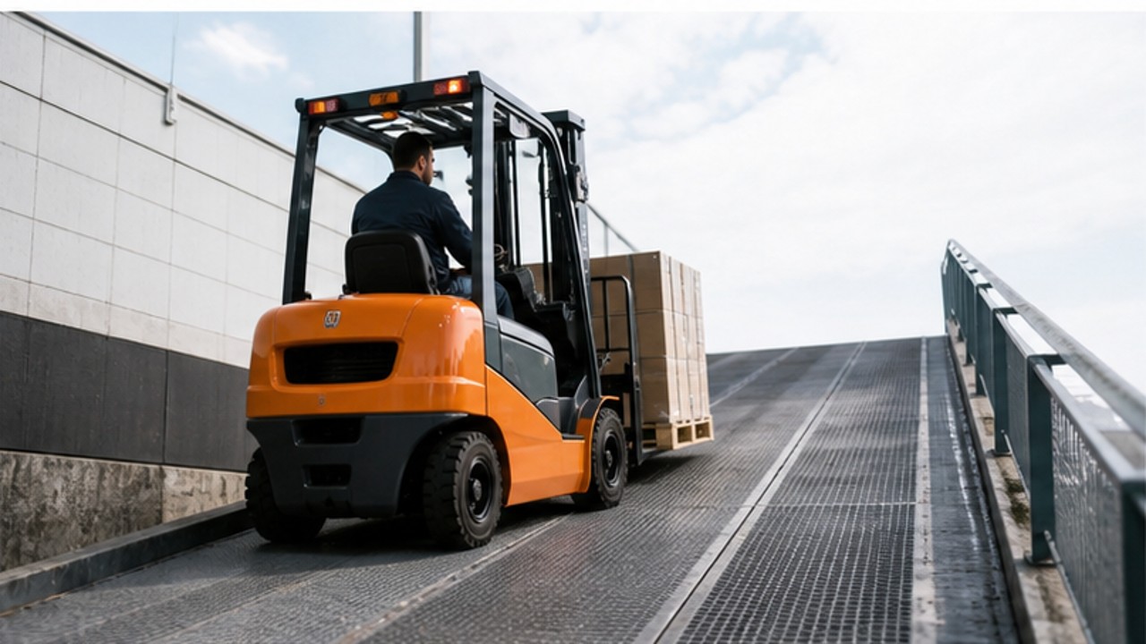 Related LPG Forklift 1 bright operating scene