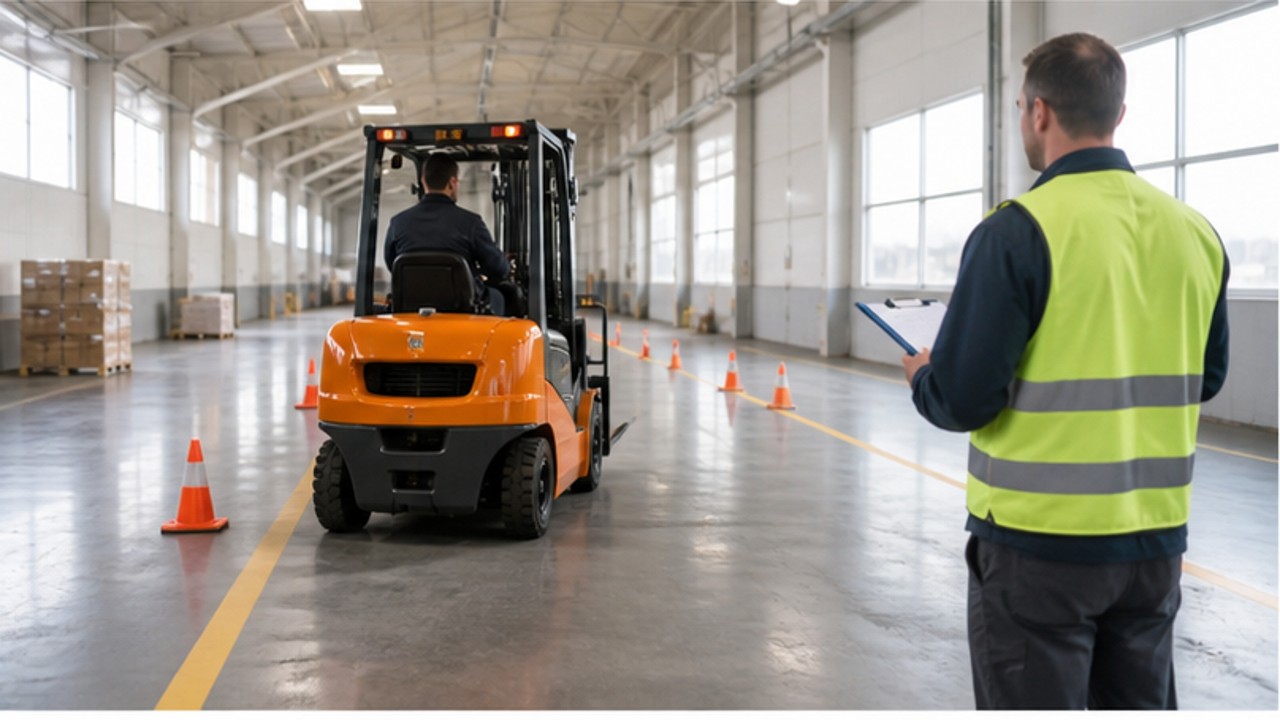 Related LPG Forklift 3 bright operating scene