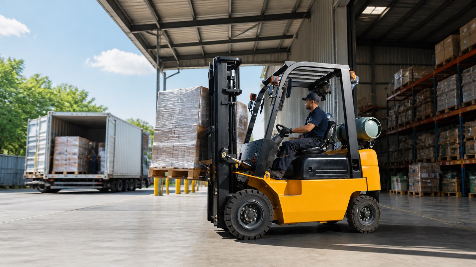 MYZG dual fuel forklift supporting resilient distribution