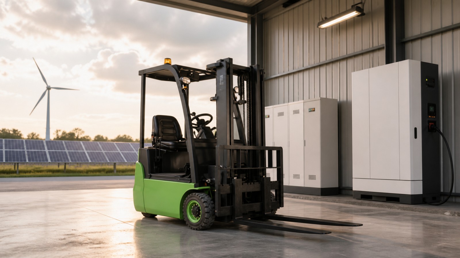 Electric Forklifts as Flexible Energy Assets: The 2026 Warehouse Microgrid Opportunity