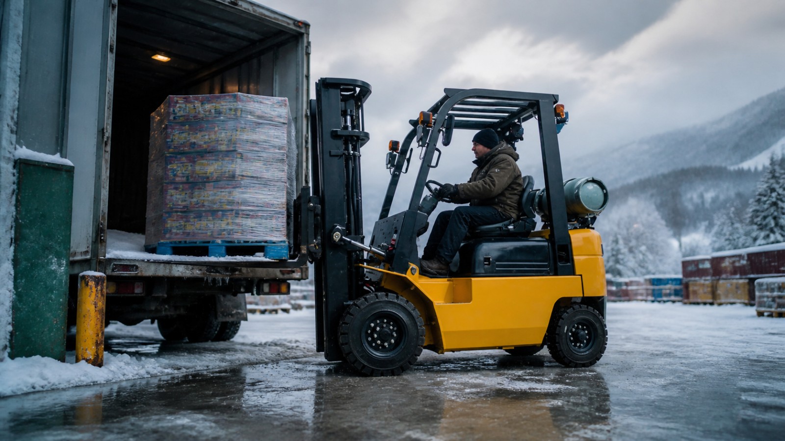 CPC15 diesel forklift application view