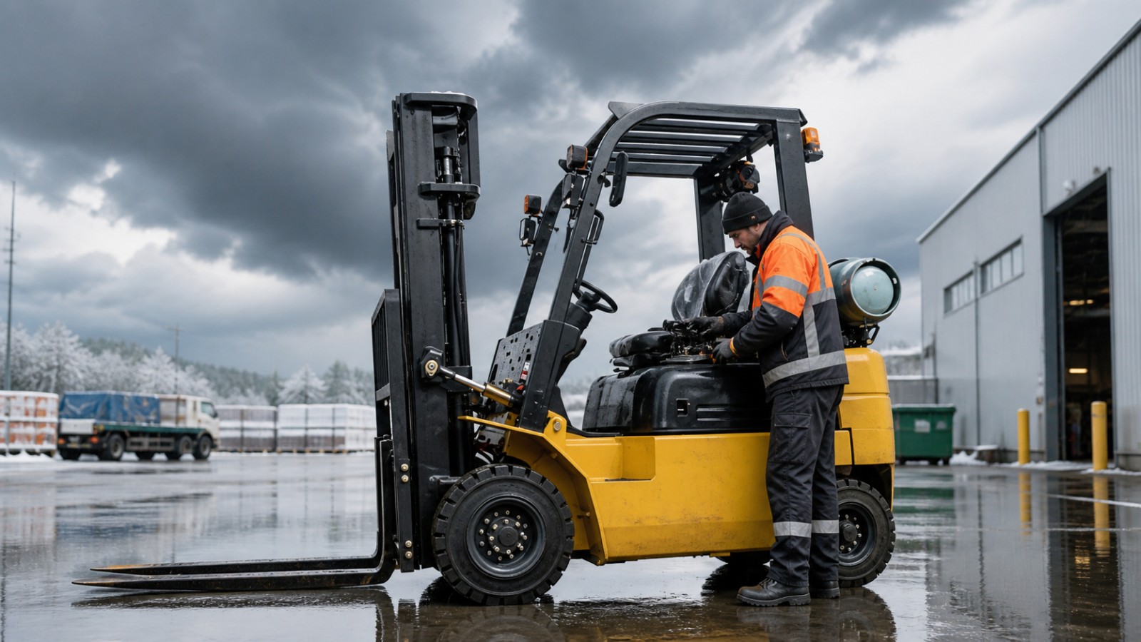 HLCPC50 diesel forklift product detail scene