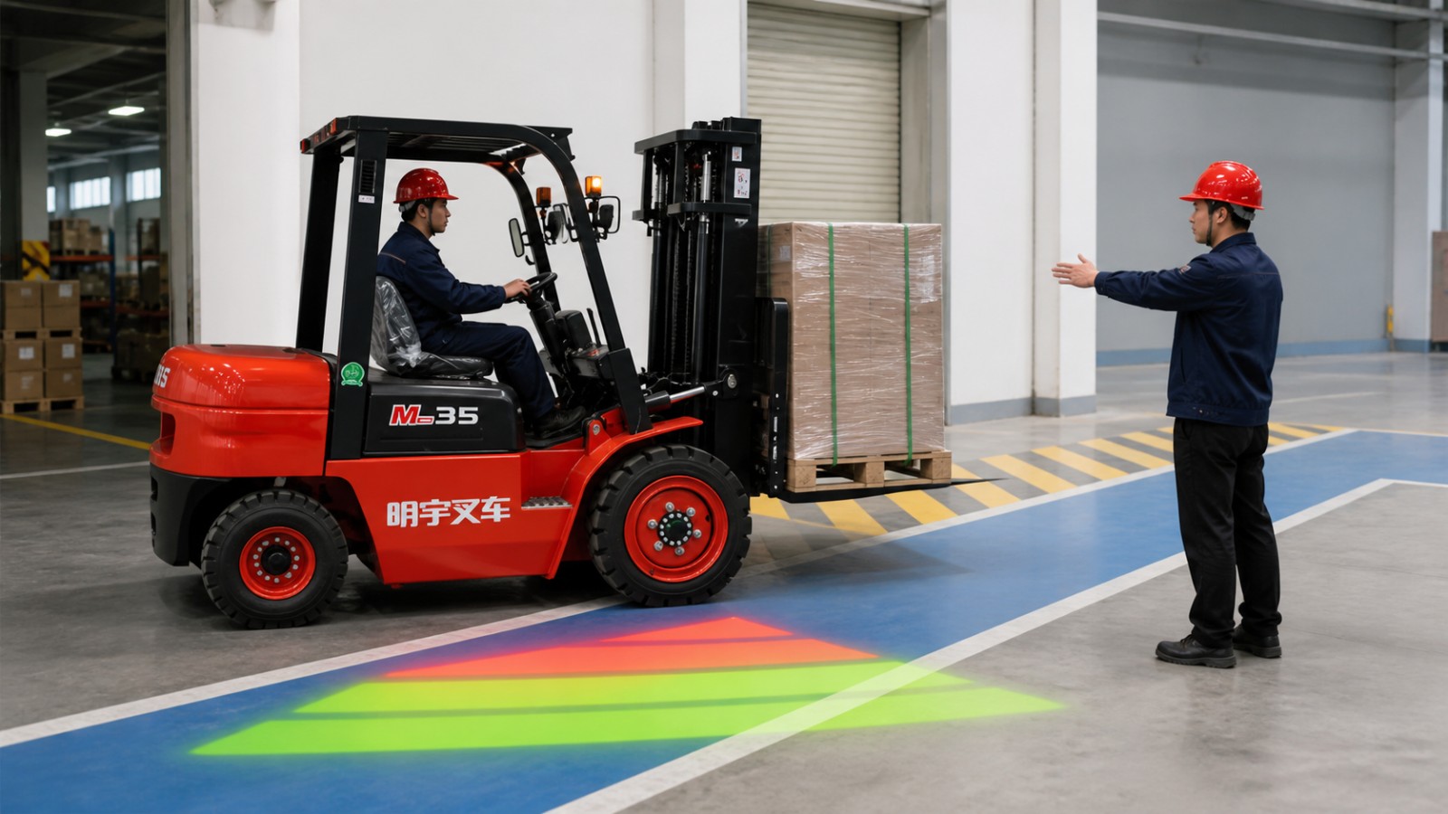 CPC70 diesel forklift application scene