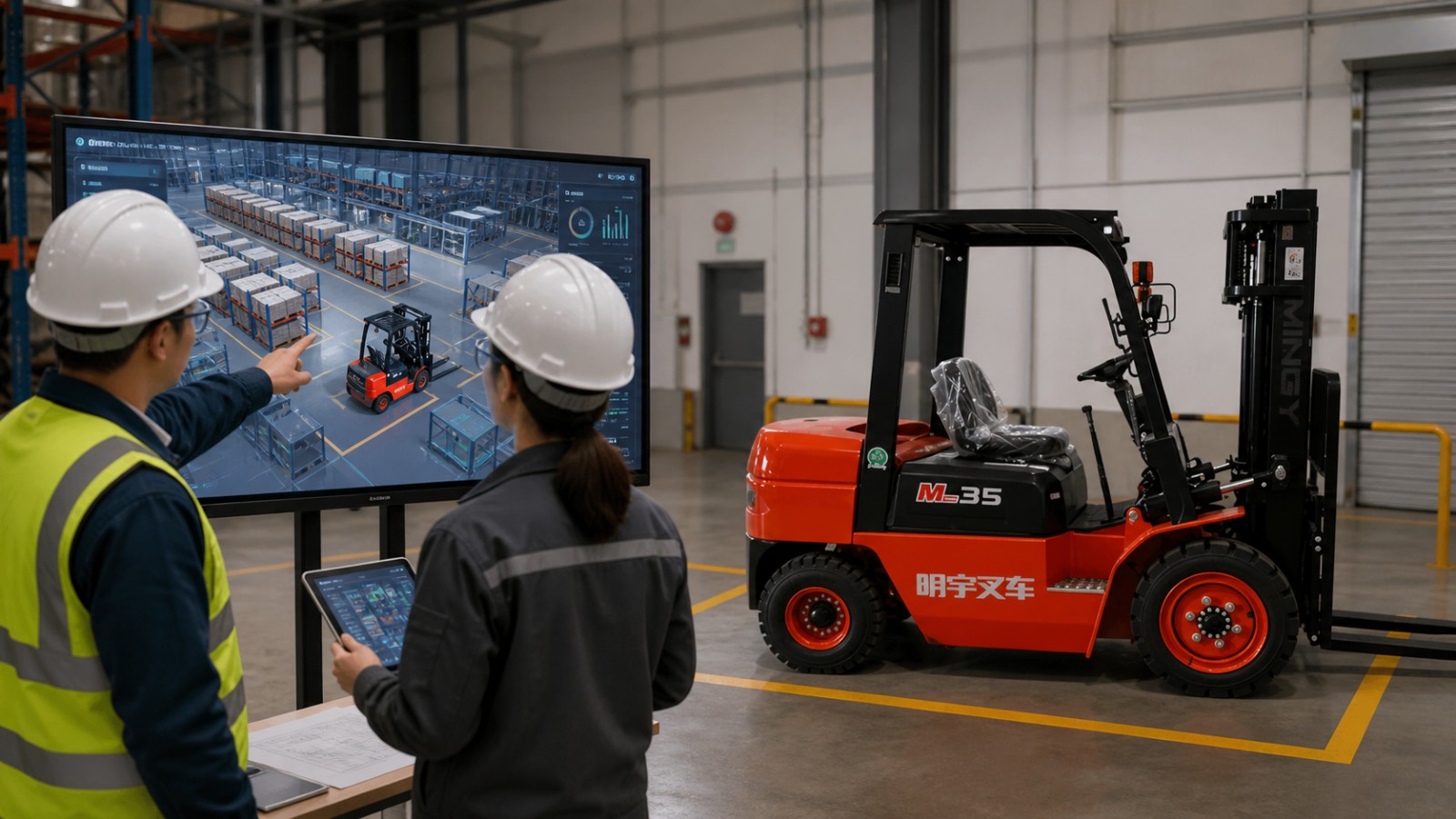 CPCK30 diesel forklift application scene