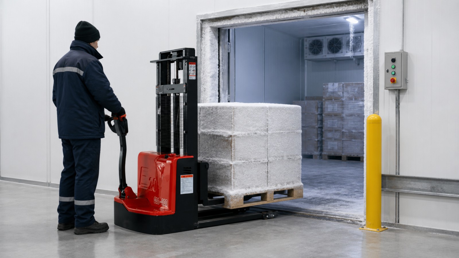 MYCBD15 electric pallet truck application scene