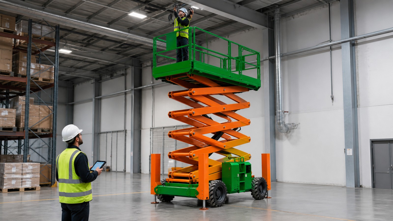 ZGTT06 telescopic aerial platform application scene