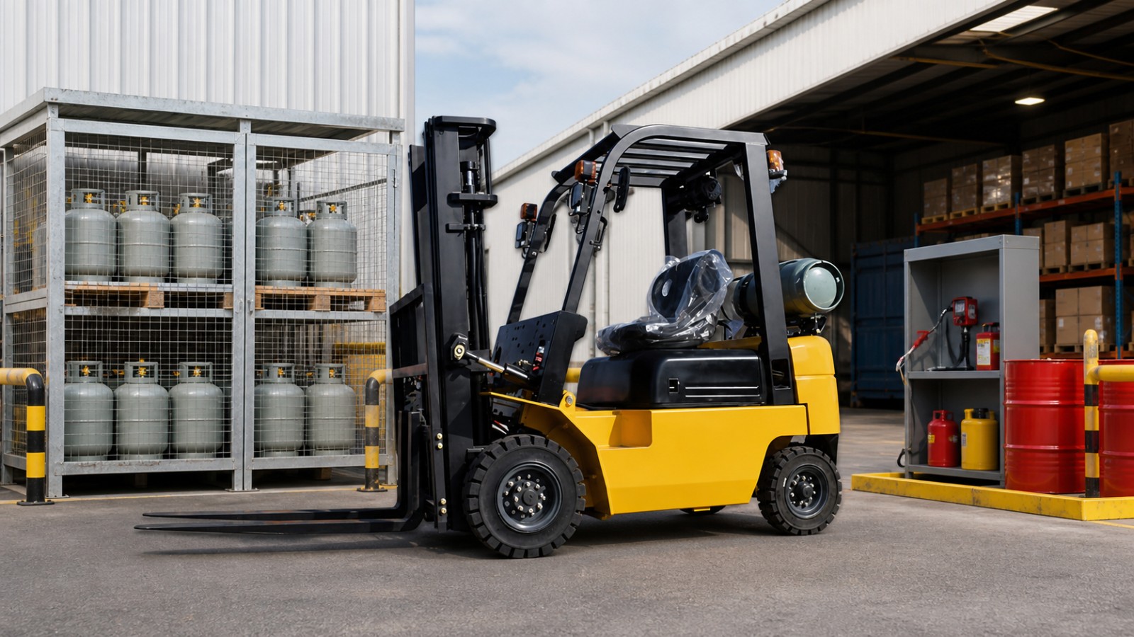 HLCPC80 diesel forklift application scene