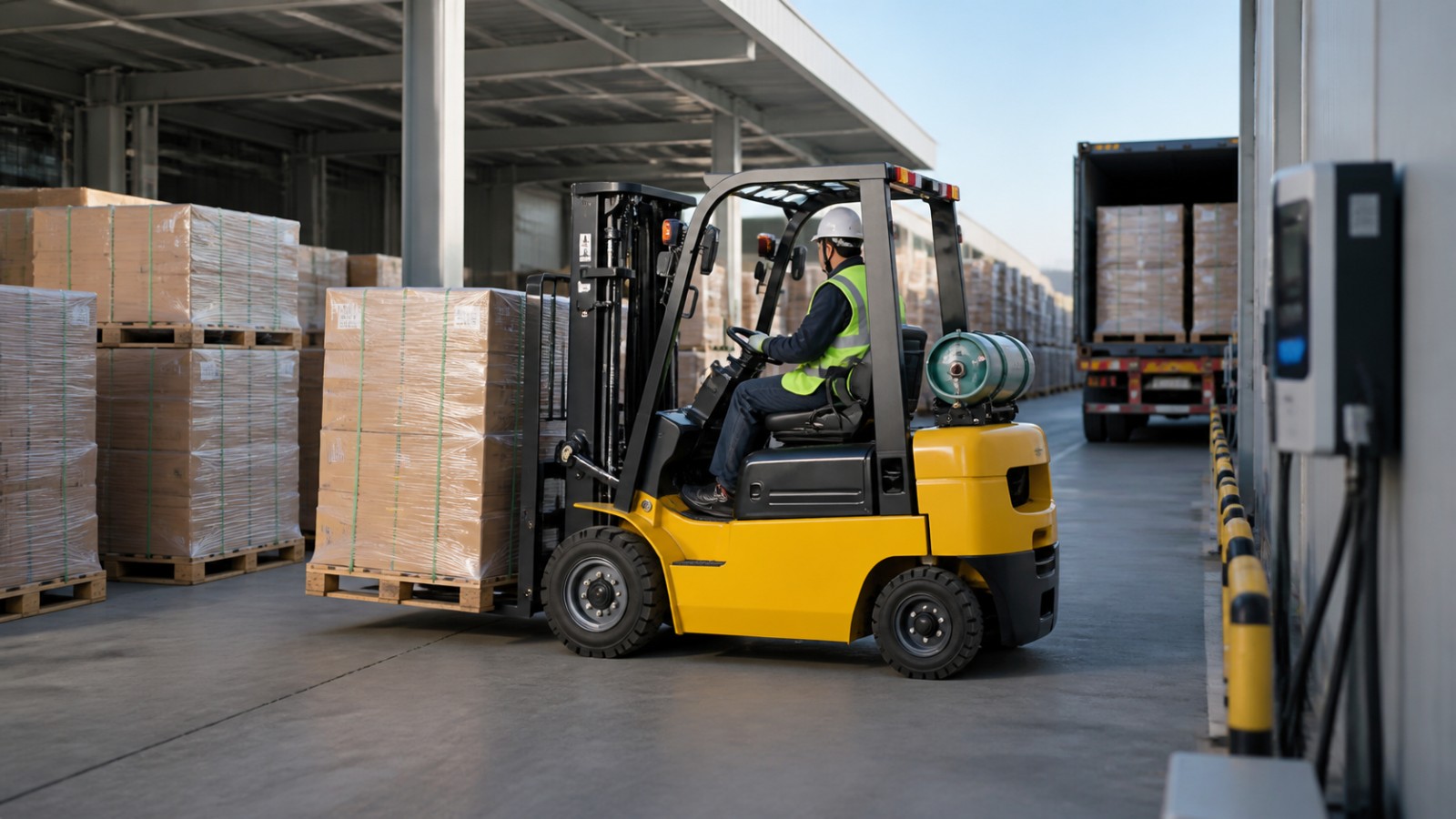 When the Grid Is Full: Dual-Fuel Forklifts for Peak Import Throughput in 2026