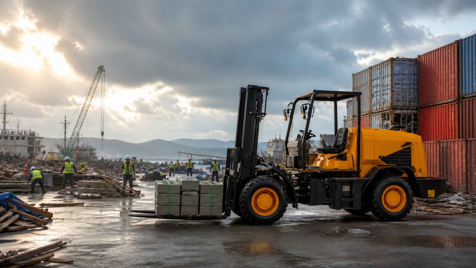 Storm-Ready Ports: Rough-Terrain Forklifts for Resilient Terminal Recovery