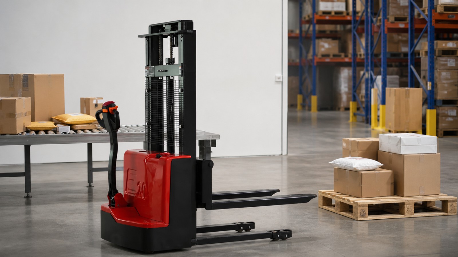 CPD05B electric forklift operating scene