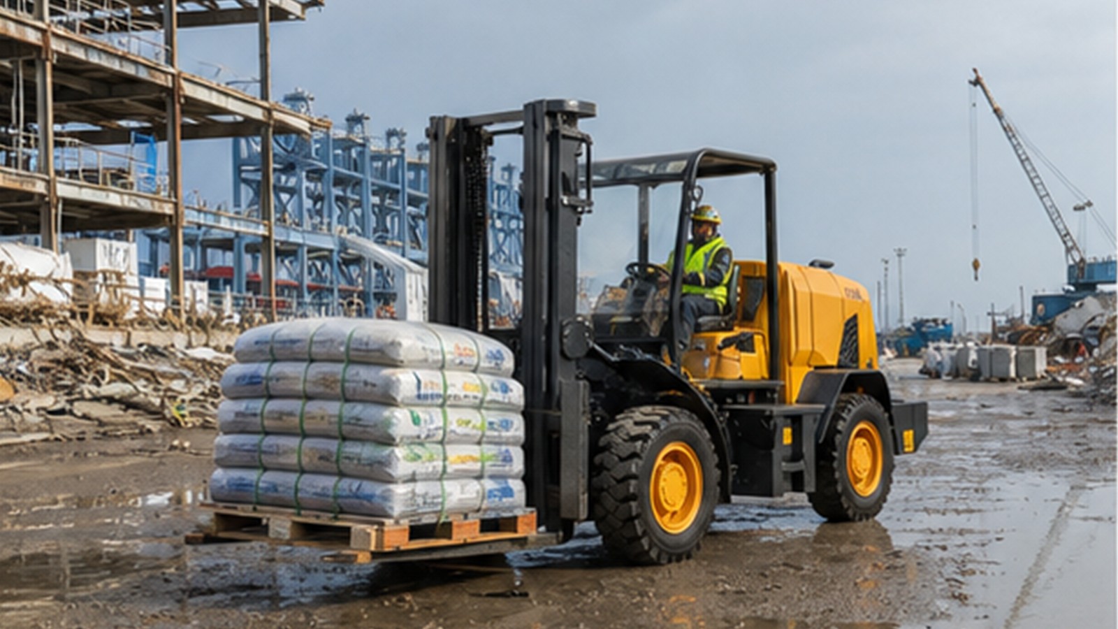 ZG-LDZX crawler scissor lift application scene