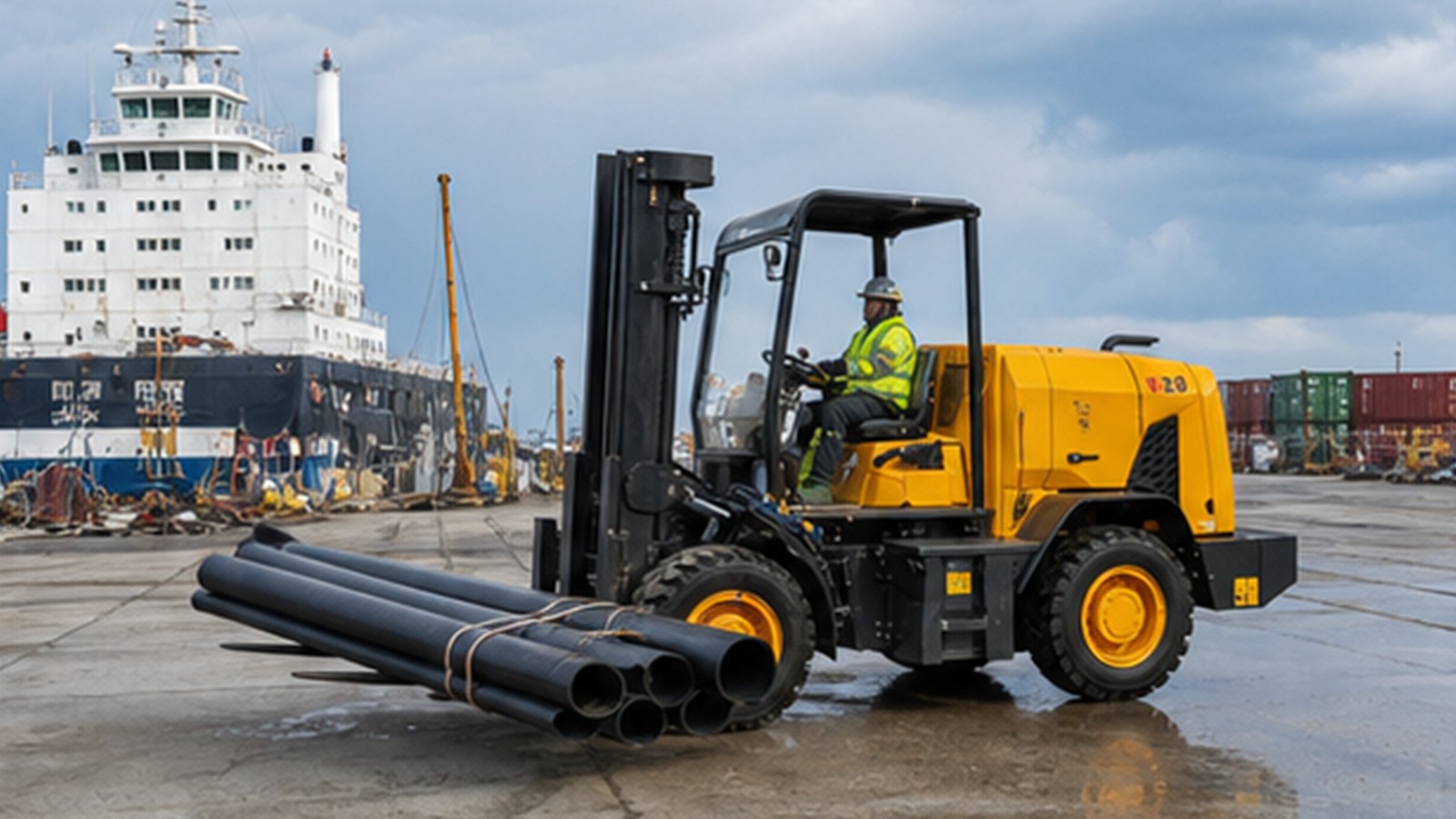 ZG-QB16 articulating boom lift application scene