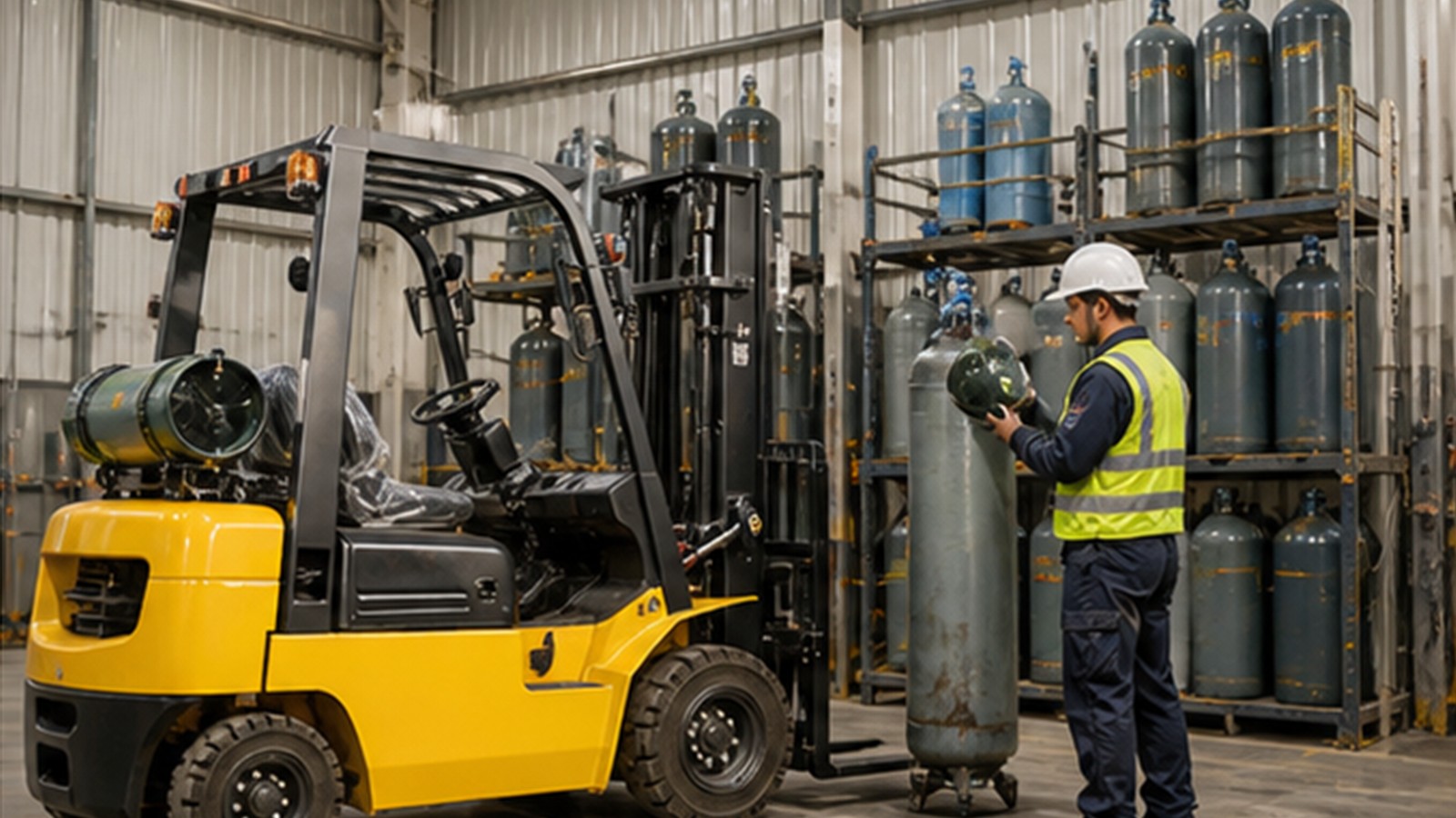 CPY40 gasoline LPG forklift application scene
