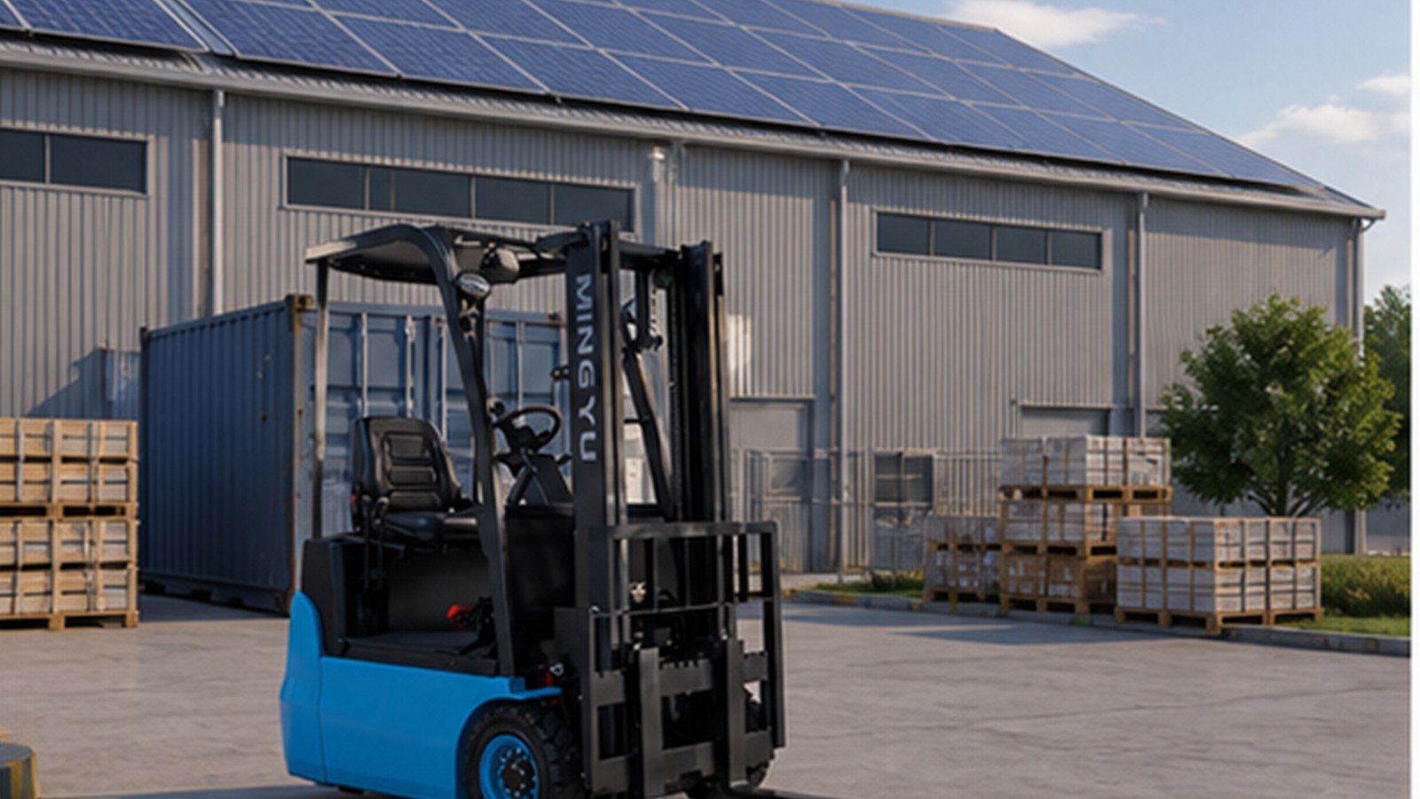 CPD10B electric forklift application scene
