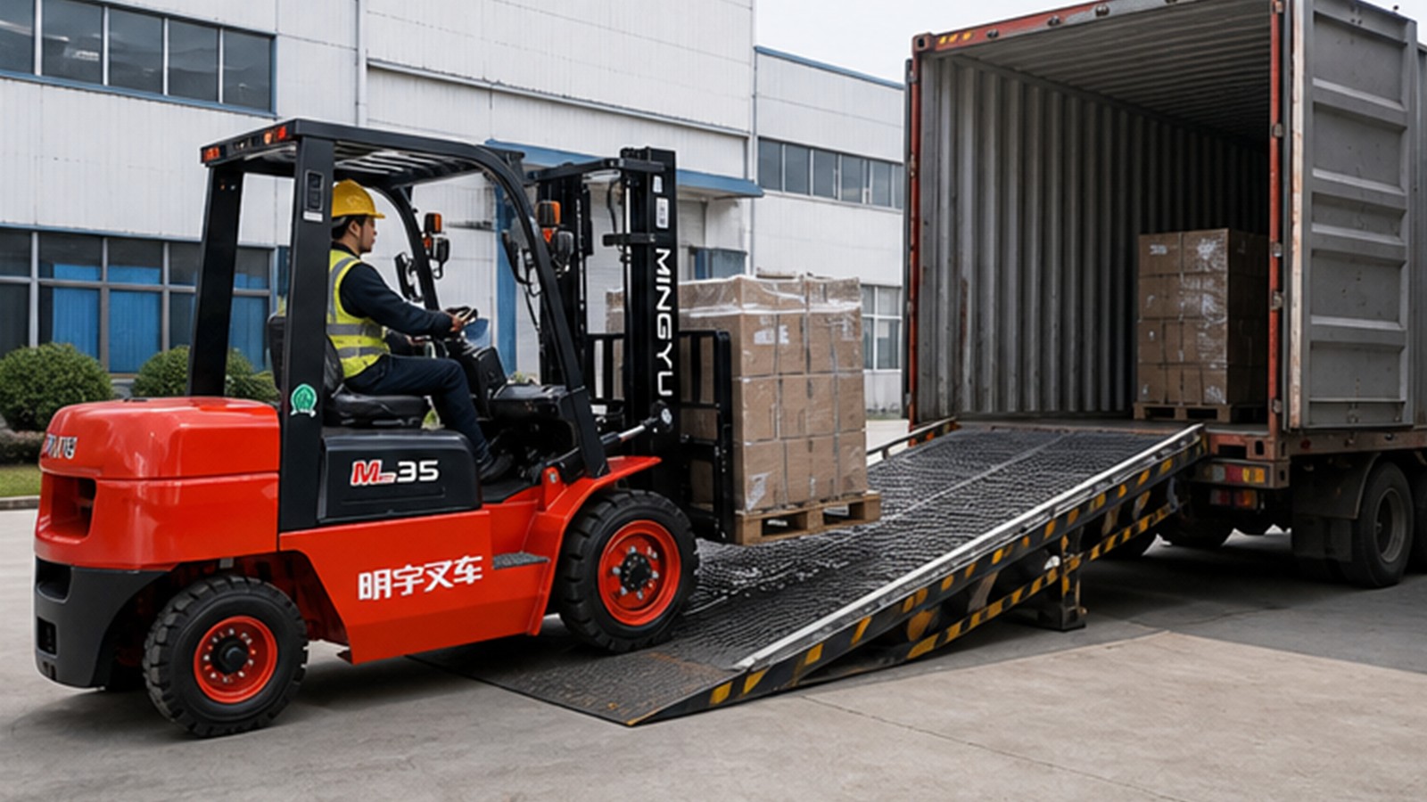 CPC25 diesel forklift application scene