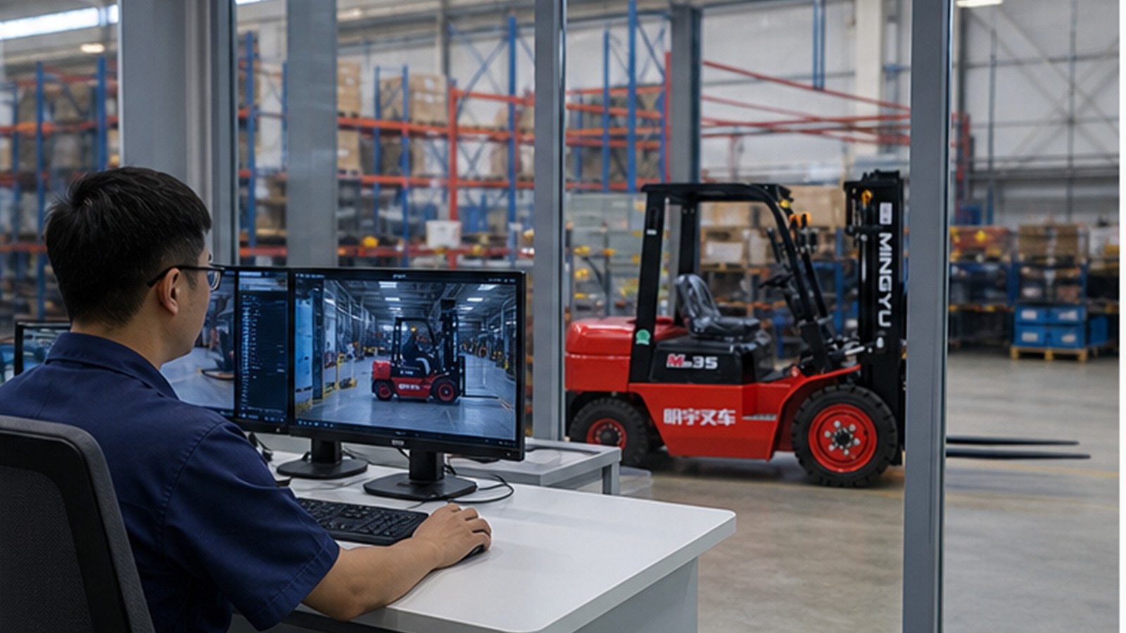 CPC35 diesel forklift application scene