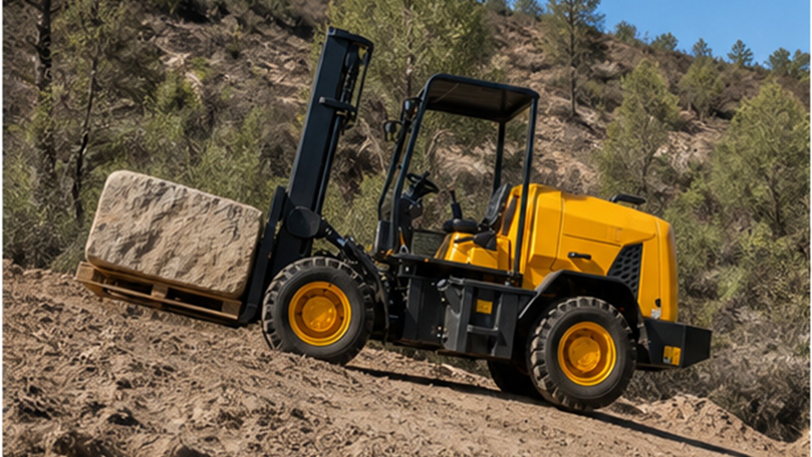 936 3T off-road forklift application scene