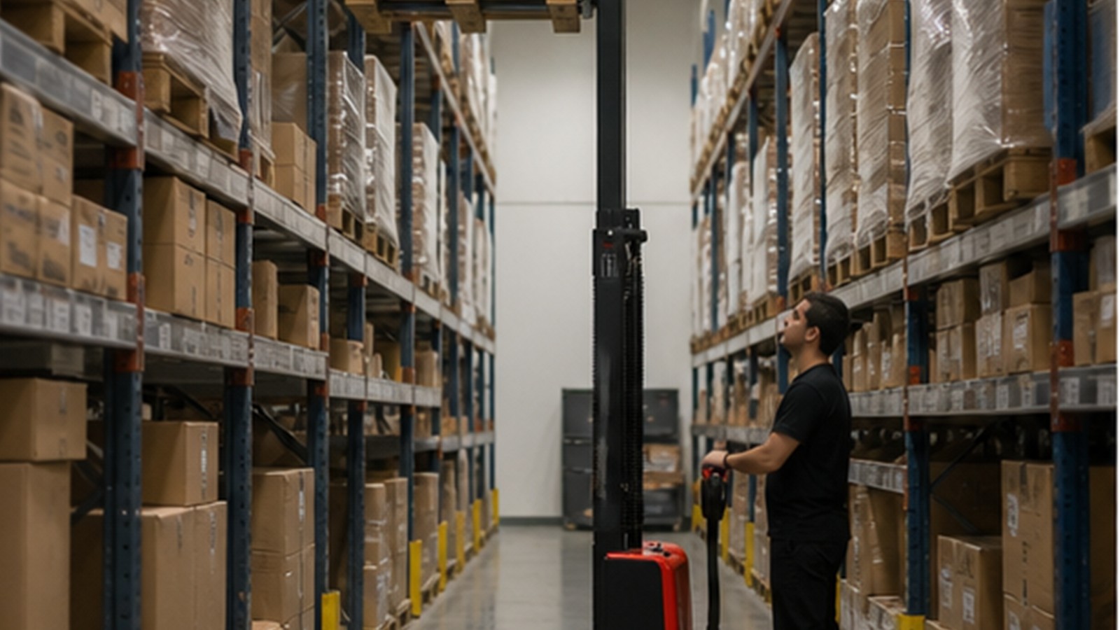 MYCDDD electric pallet stacker application scene