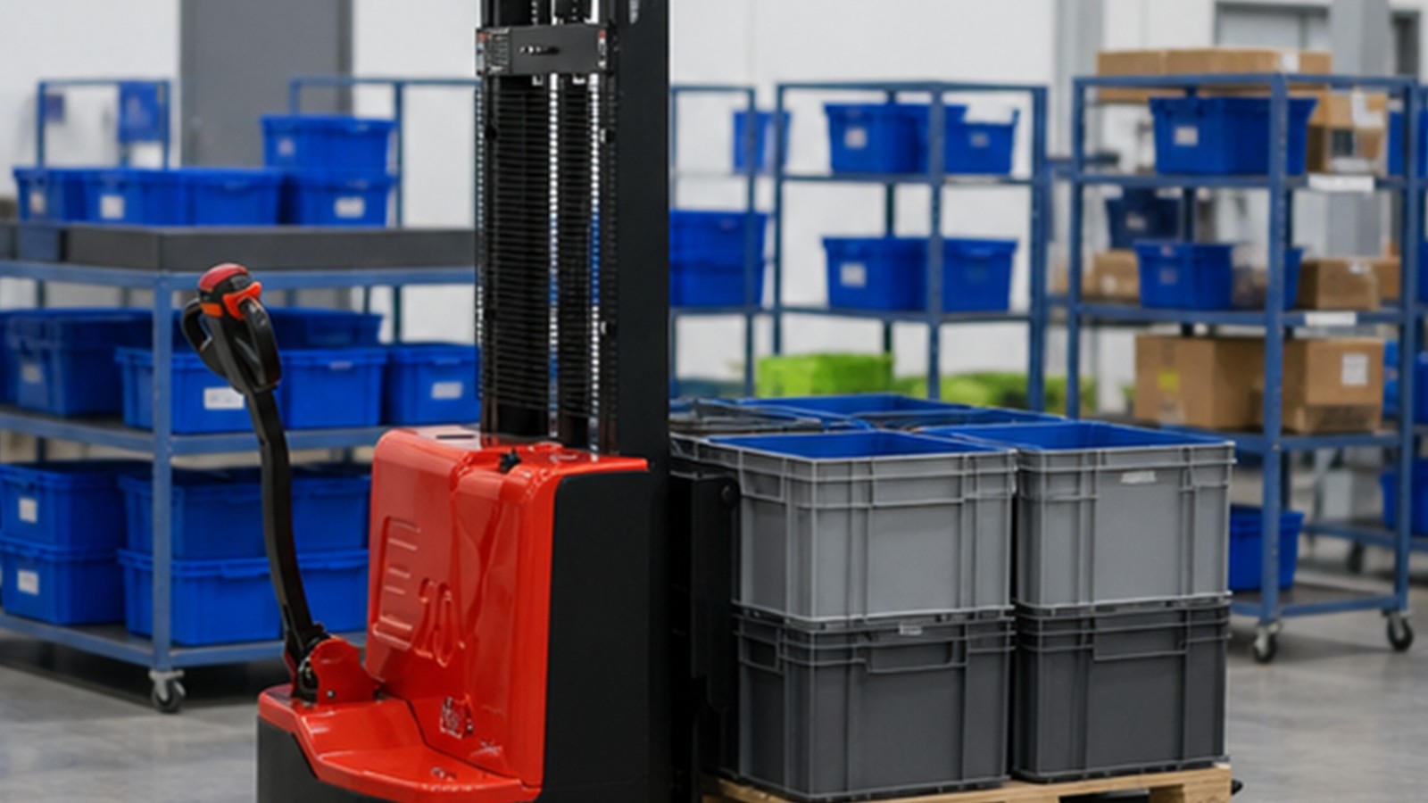MYCDDE electric pallet stacker application scene