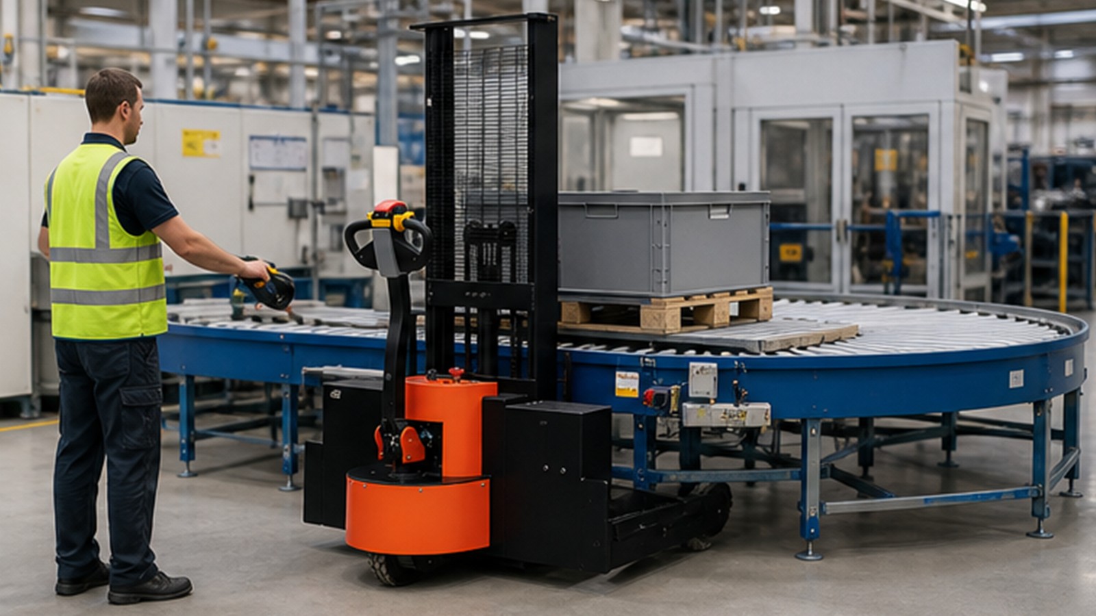 MYCBD15 electric pallet truck application scene