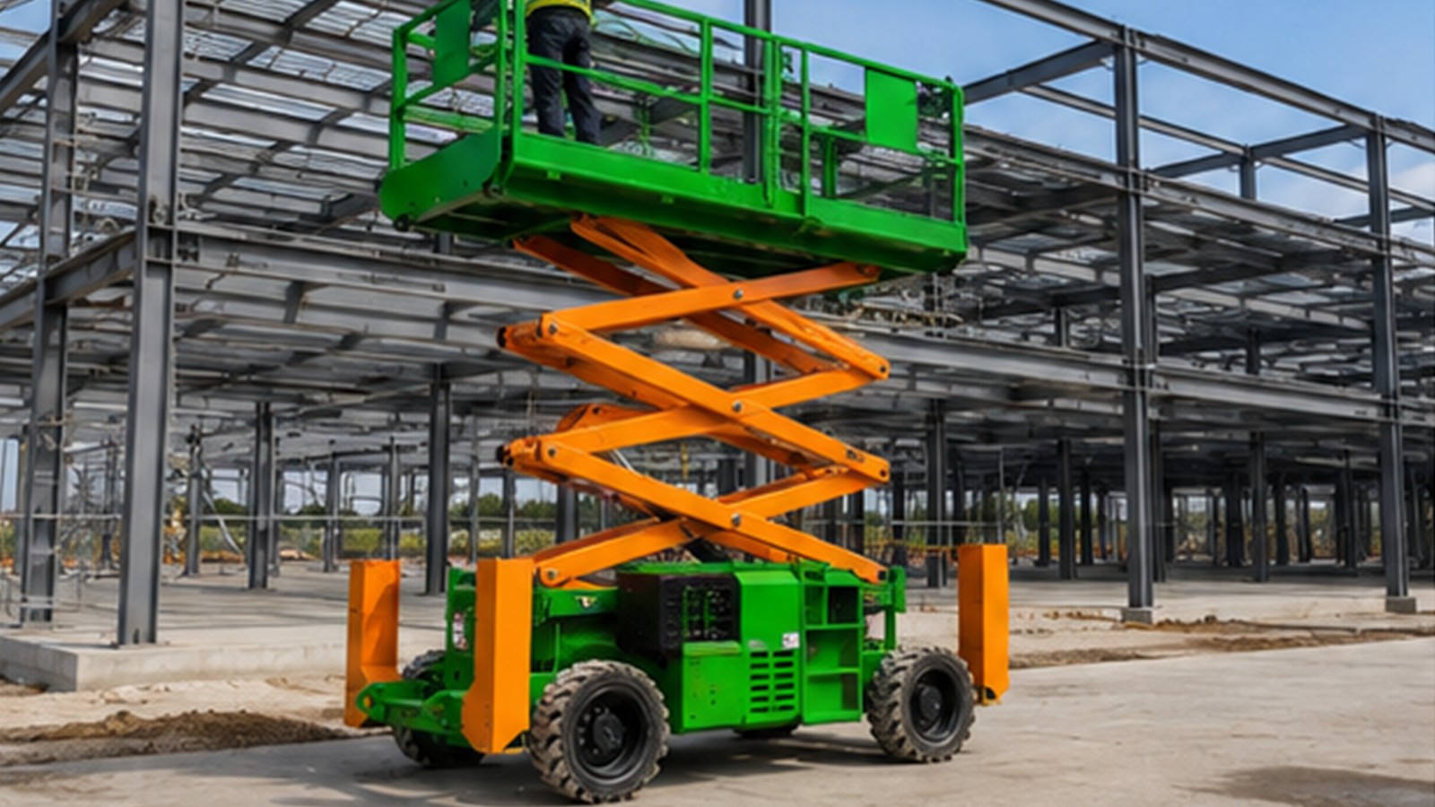 ZG-QB12 articulating boom lift application scene