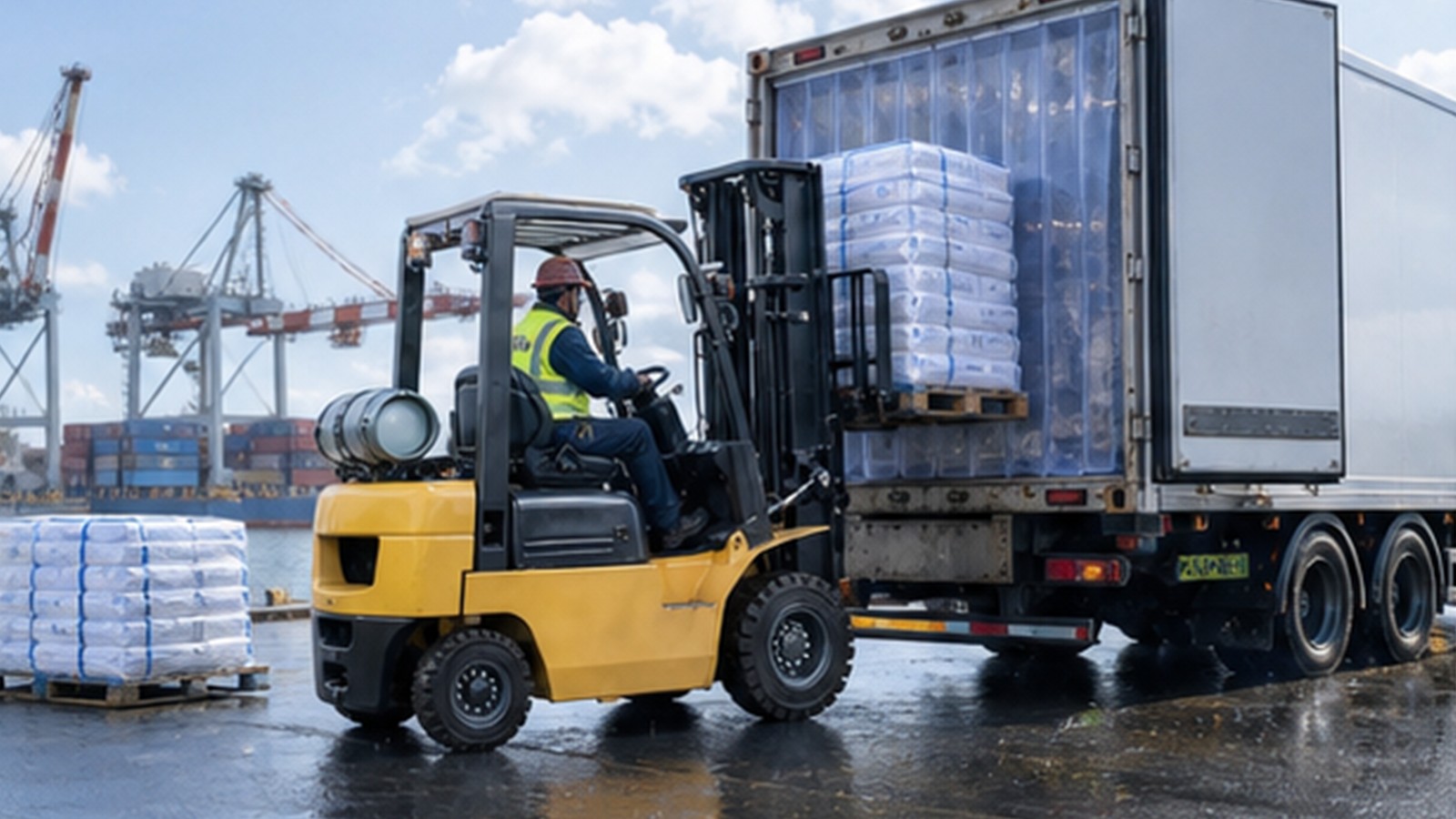 CPC15 diesel forklift application scene