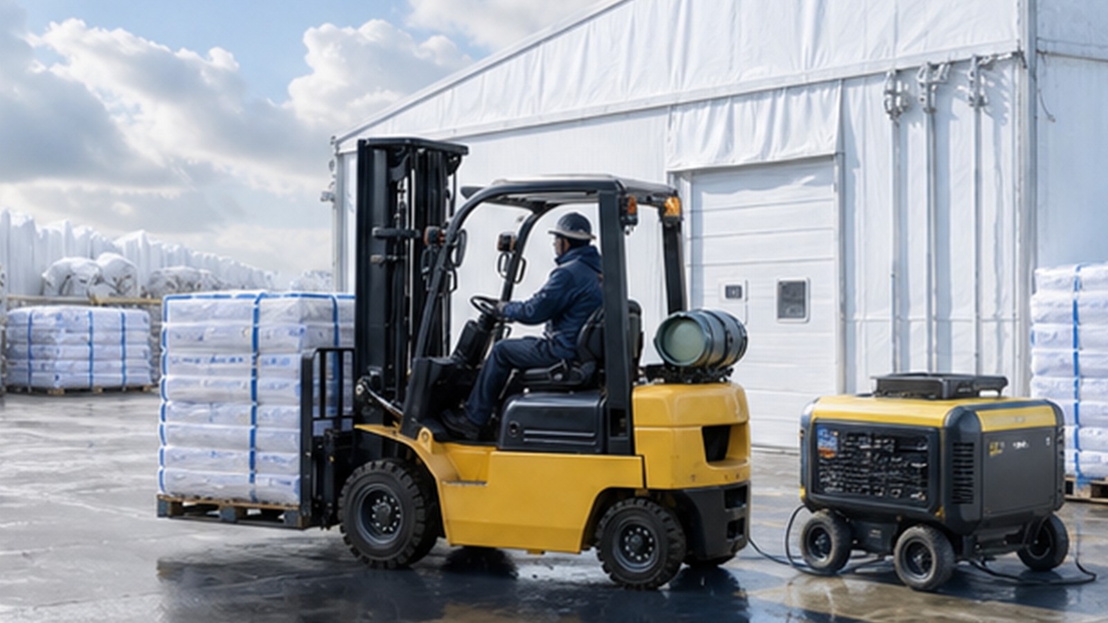 HLCPC50 diesel forklift application scene