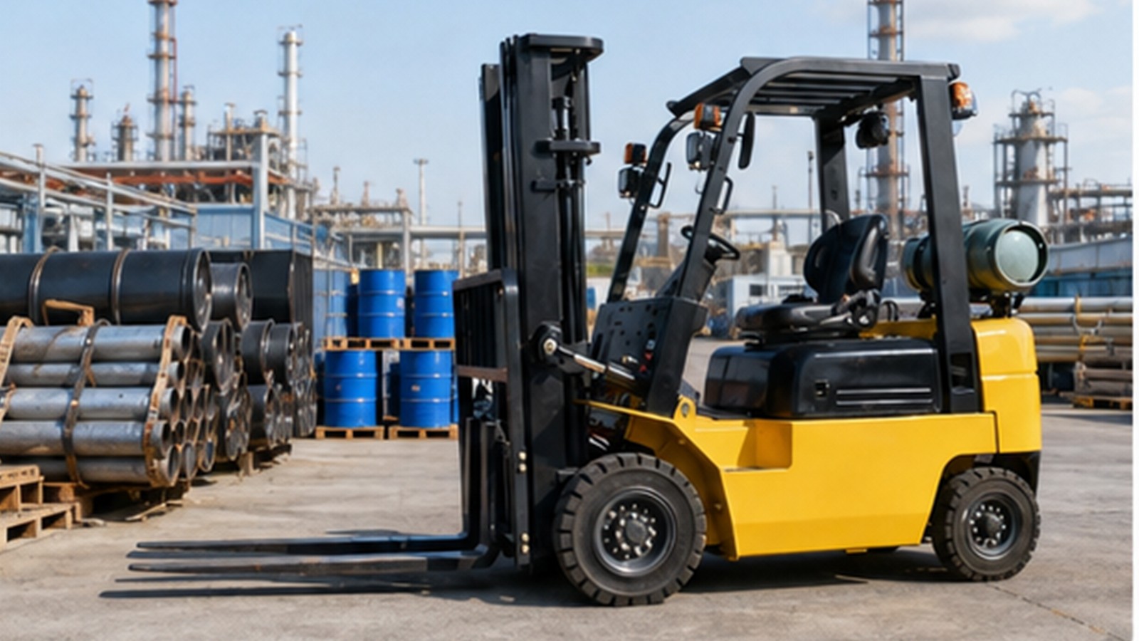 CPY40 gasoline LPG forklift application scene