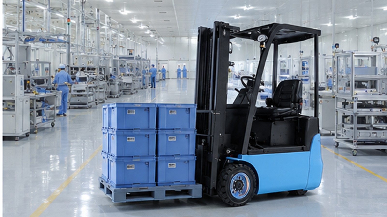 CPD15B electric forklift application scene