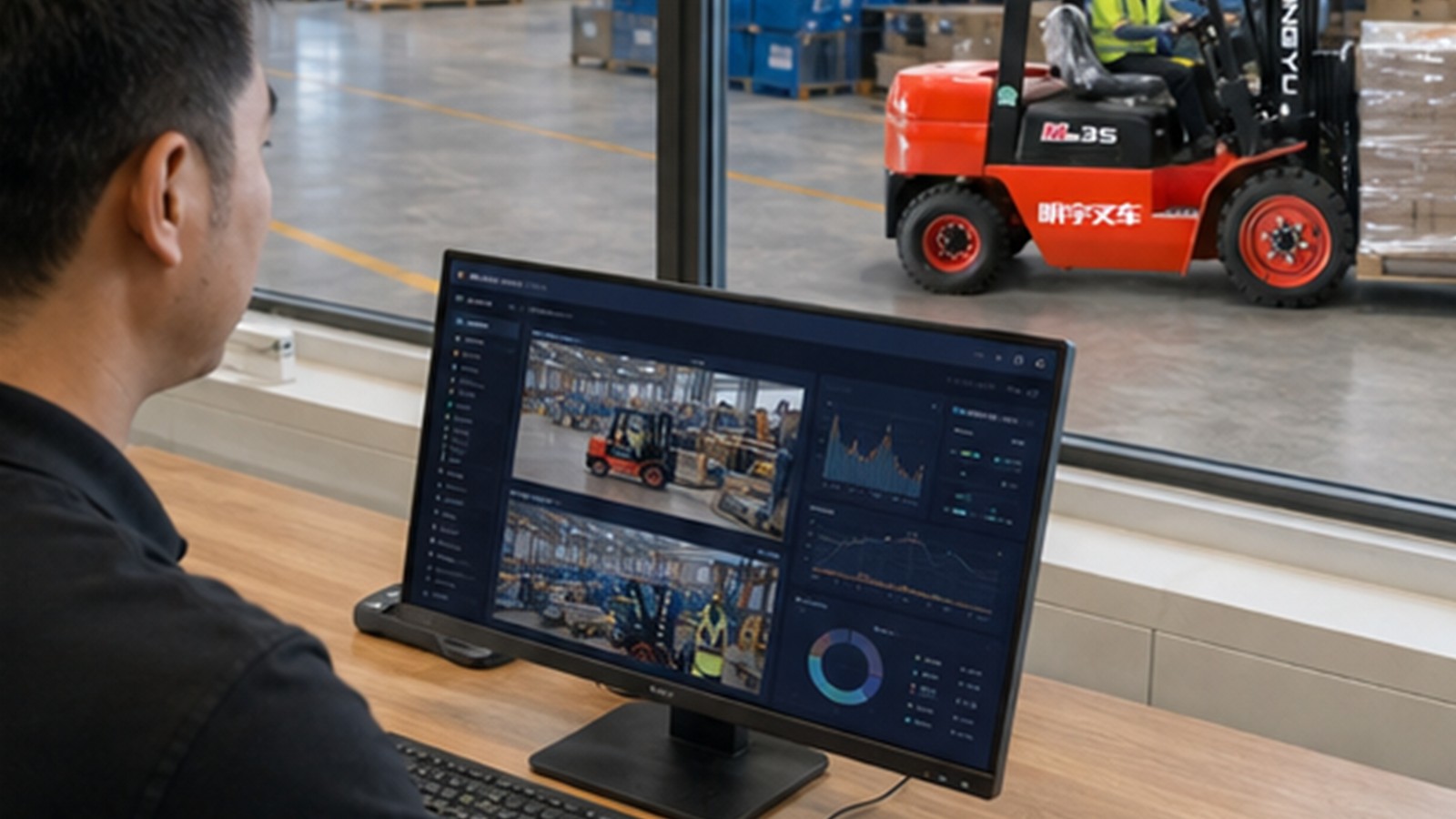 CPC80 diesel forklift application scene