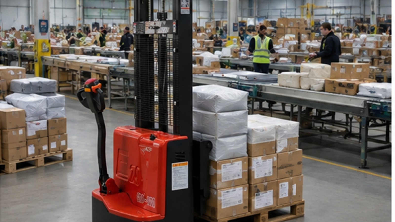 1500 kg remote-control forklift application scene