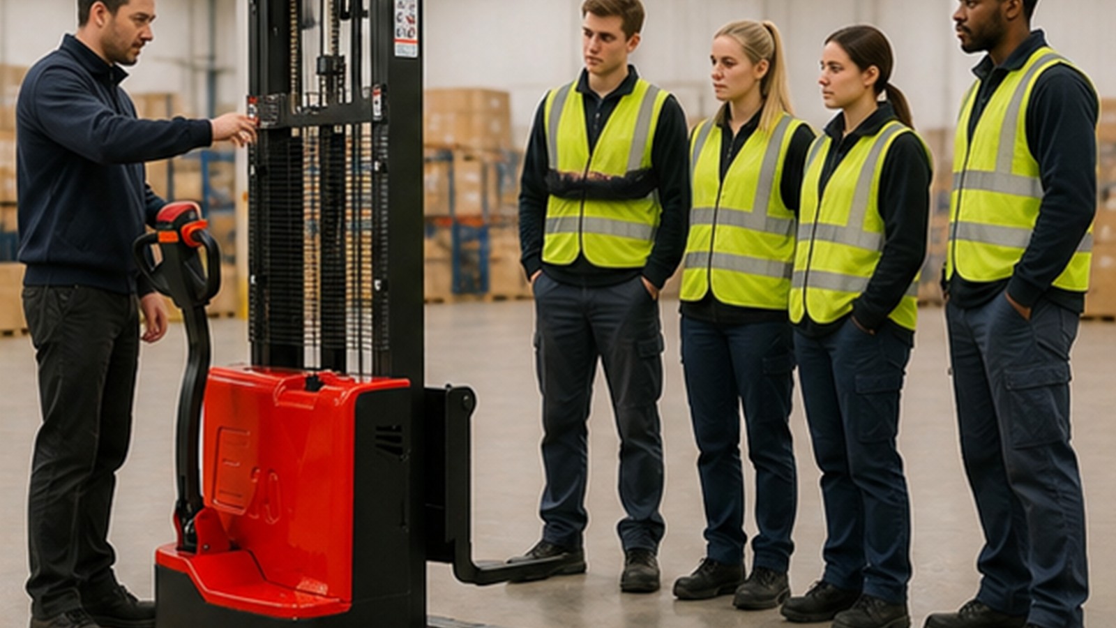 MYCBD15 electric pallet truck application scene