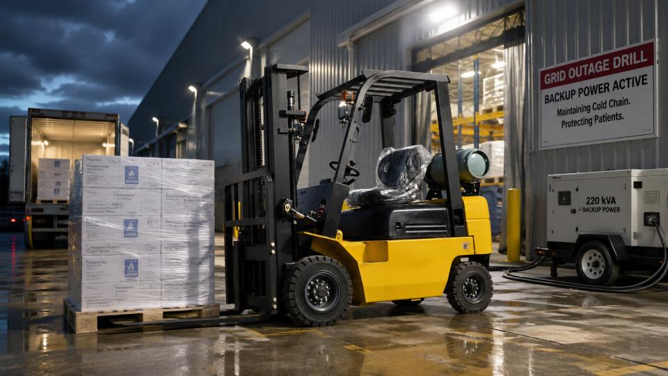 CPY35 gasoline/LPG forklift operating scenario